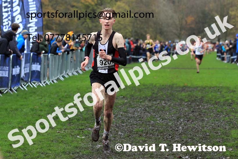 Junior Men, 2022 British Athletics Cross Challenge, Sefton Park, Liverpool.  Photo: David T. Hewitson/Sports for All Pics
